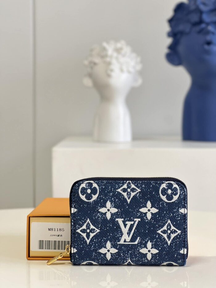 Alternative view of Louis Vuitton Zippy Coin Purse Navy Blue M81185