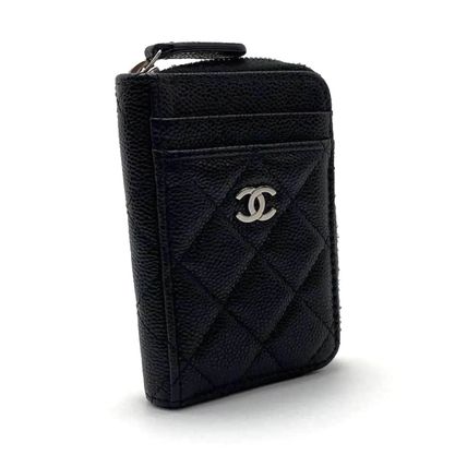 CHANEL ZIPPED COIN PURSE BLACK AP1650
