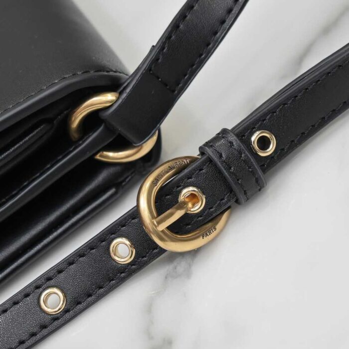 Alternative view of SAINT LAURENT LE MAILLON SATCHEL IN SMOOTH LEATHER BLACK 6497952R20W1000