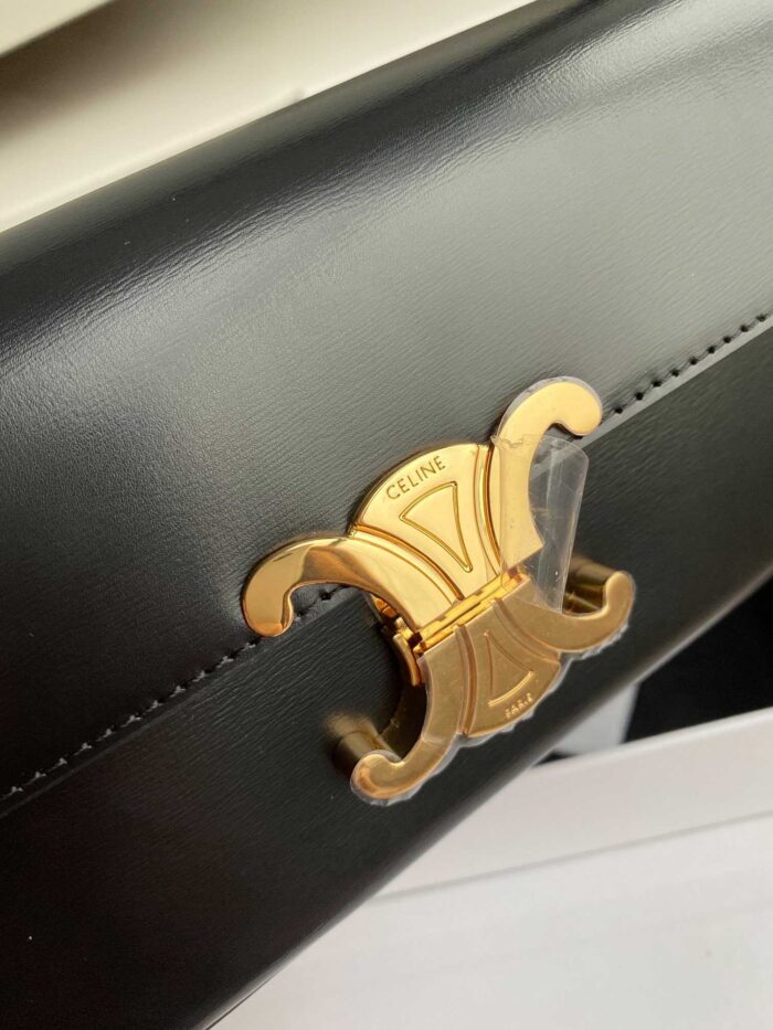 Alternative view of CELINE TRIOMPHE SHOULDER BAG IN SHINY CALFSKIN BLACK 194143BF438NO