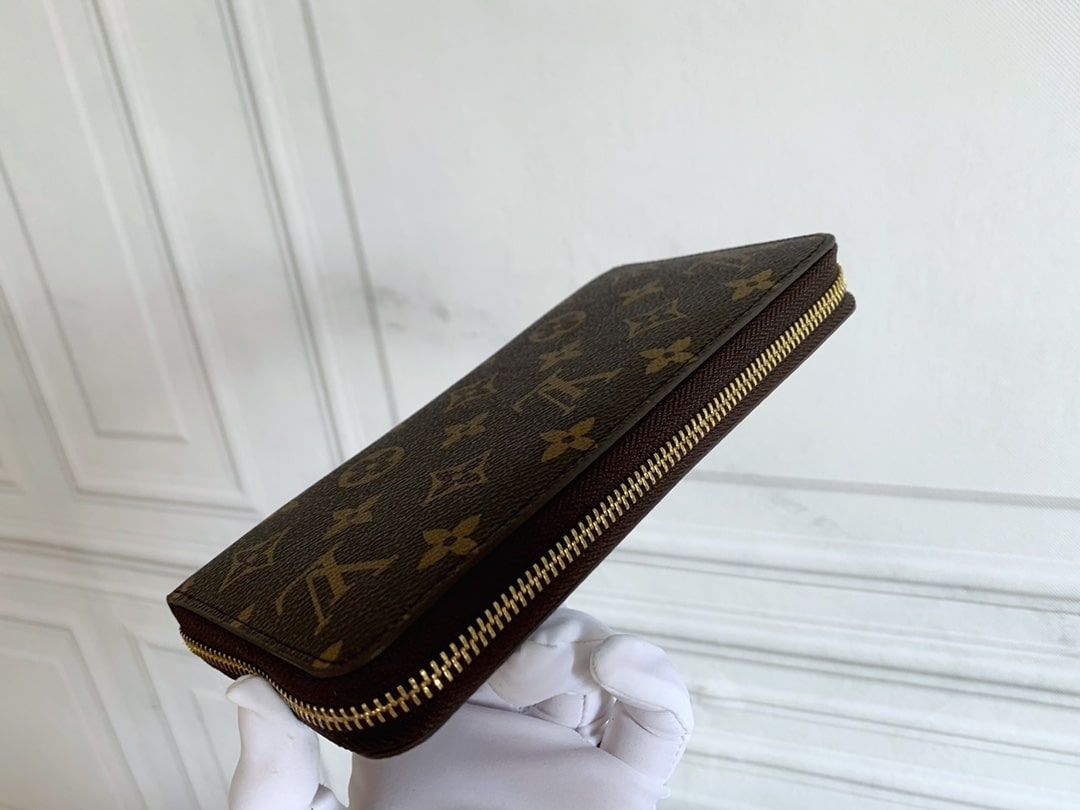 LOUIS VUITTON MONOGRAM ZIPPY LONG WALLET BROWN M42616 - Image 6