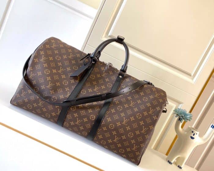 Alternative view of LOUIS VUITTON KEEPALL BANDOULIÈRE 55 MONOGRAM MACASSAR M56714