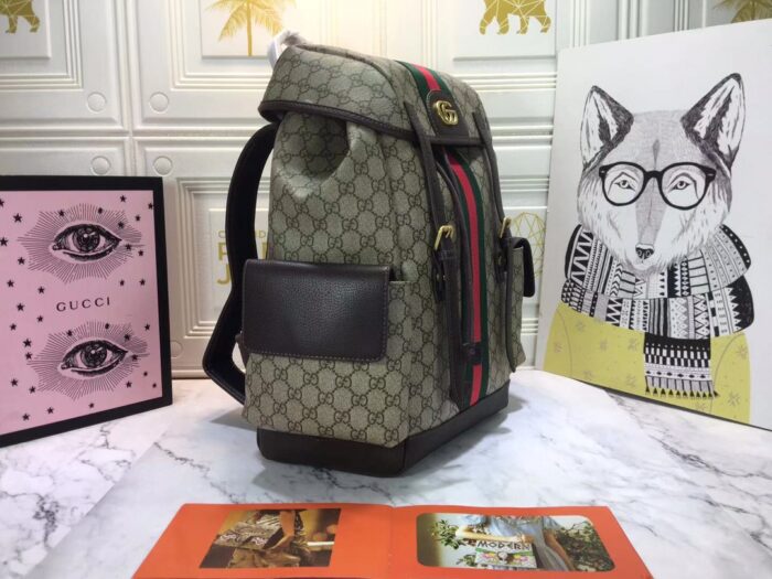 Alternative view of GUCCI OPHIDIA GG MEDIUM LARGE BACKPACK 40CM 598140 HUHAT 8564