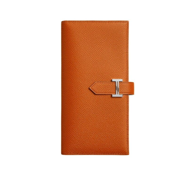 HERMES BEARN WALLET ORANGE 17CM H039785CK93
