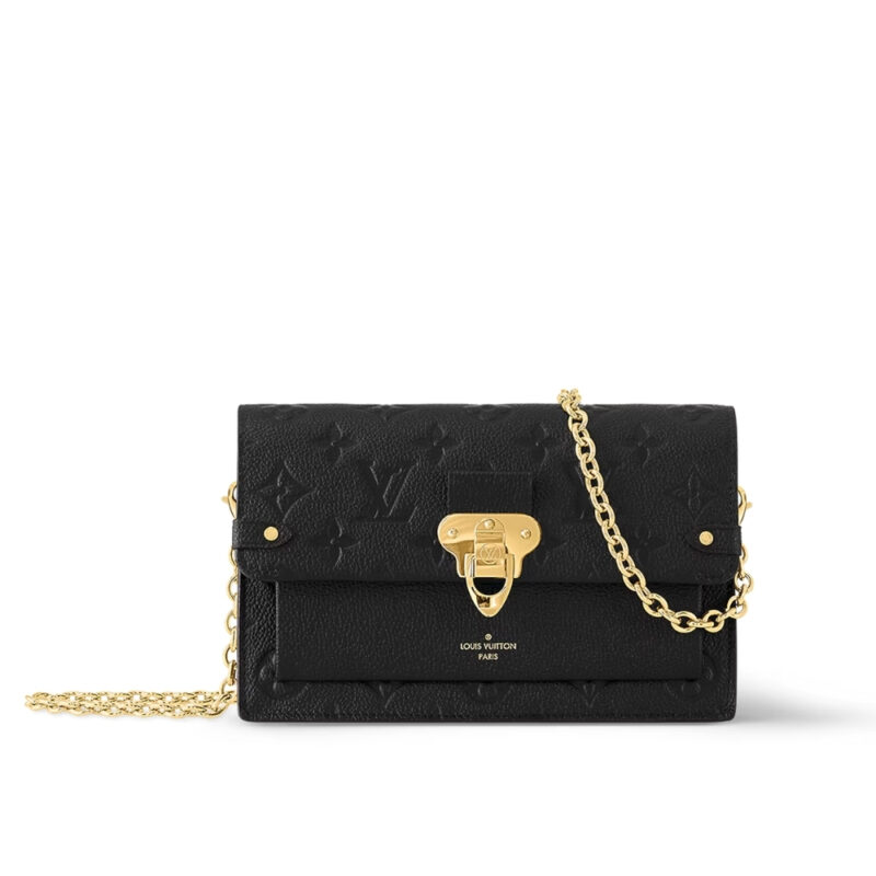 LOUIS VUITTON VAVIN CHAIN WALLET BLACK 19CM M67839