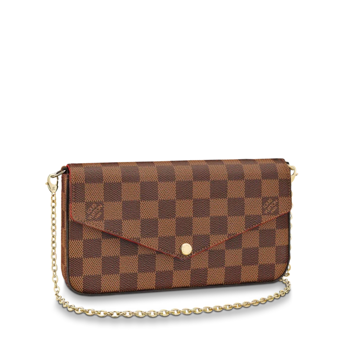 LOUIS VUITTON FÉLICIE POCHETTE DAMIER AZUR 21cm N63032