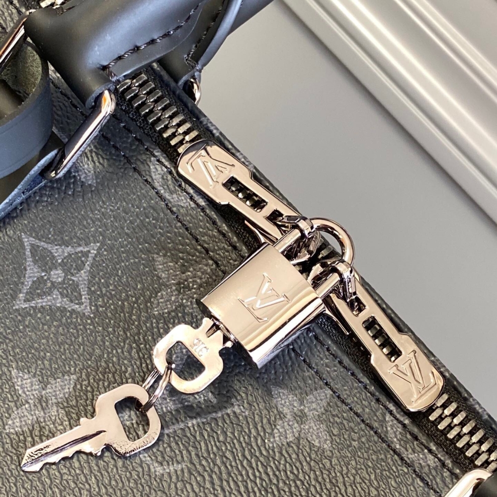 Louis Vuitton Keepall Bandoulière 50 Monogram Eclipse Black 50cm M14202 - Image 6