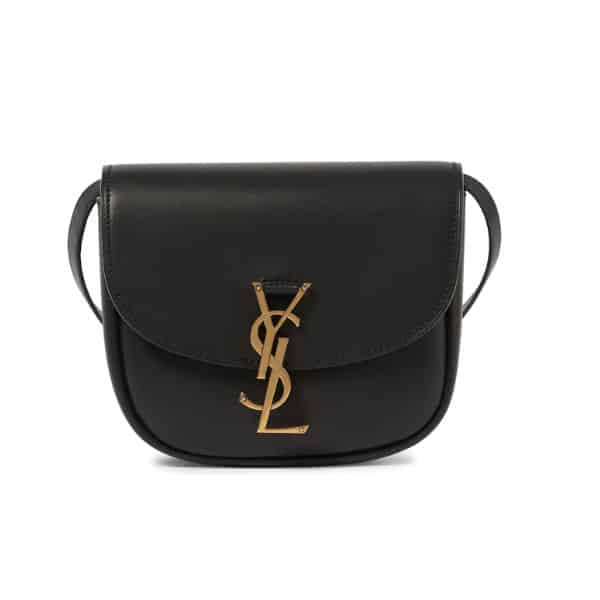 SAINT LAURENT KAIA SMALL SMOOTH LEATHER BLACK 619740BWR0W1000