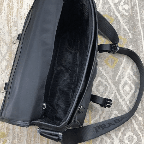Alternative view of PRADA NYLON MESSENGER BAG BLACK