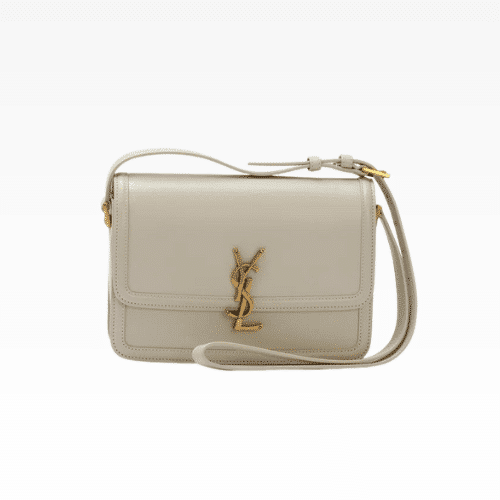 SAINT LAURENT SOLFERINO SMALL SATCHEL IN BOX SAINT LAURENT LEATHER BLANC VINTAGE