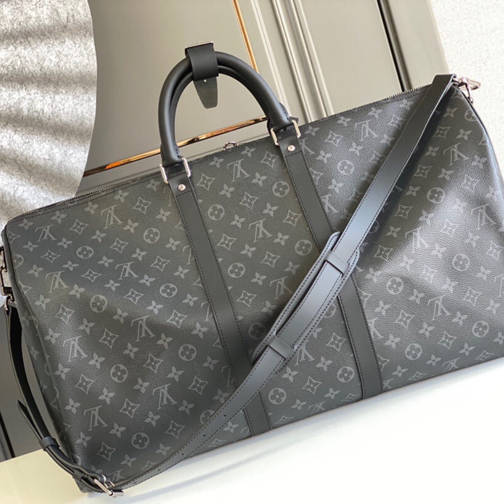 Louis Vuitton Keepall Bandoulière 50 Monogram Eclipse Black 50cm M14202 - Image 2