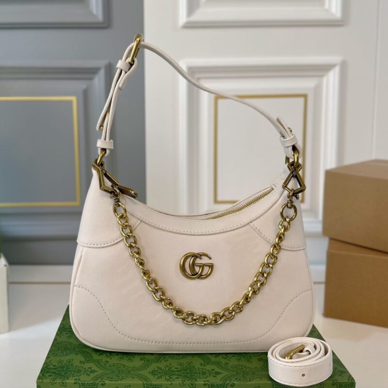 Alternative view of GUCCI APHRODITE SMALL SHOULDER BAG IN WHITE 25CM 731817 AABE9 9022