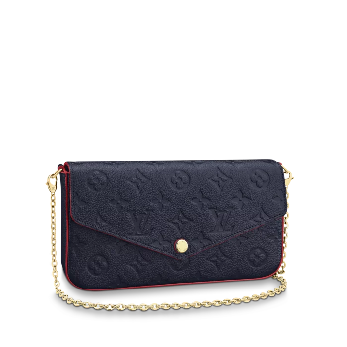 LOUIS VUITTON FÉLICIE POCHETTE NAVY BLUE M64099