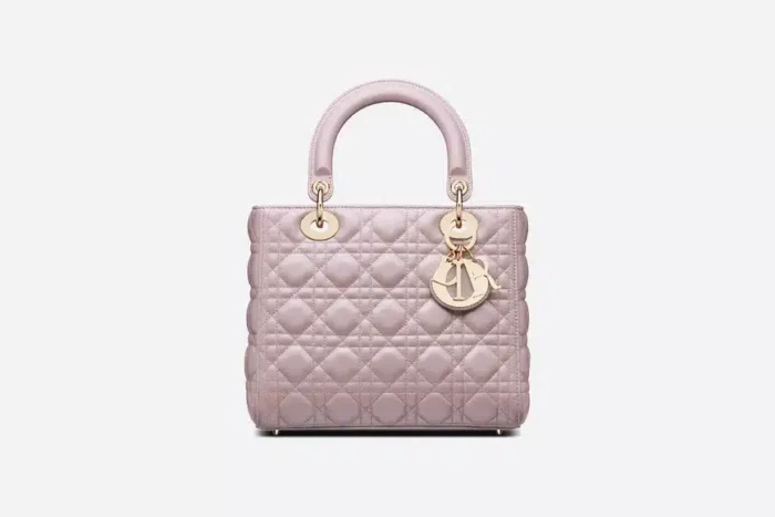 DIOR MEDIUM LADY LIGHT PINK CANNAGE M0565OBDU_M15P 24CM