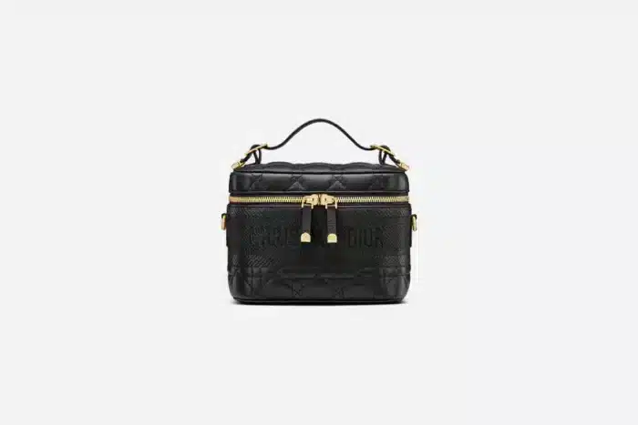 DIOR SMALL DIORTRAVEL VANITY CASE BLACK CANNAGE S5488UNTR M900