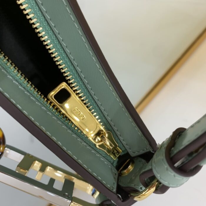 Alternative view of FENDI OLOCK SWING POUCH BAG BLUE 32CM