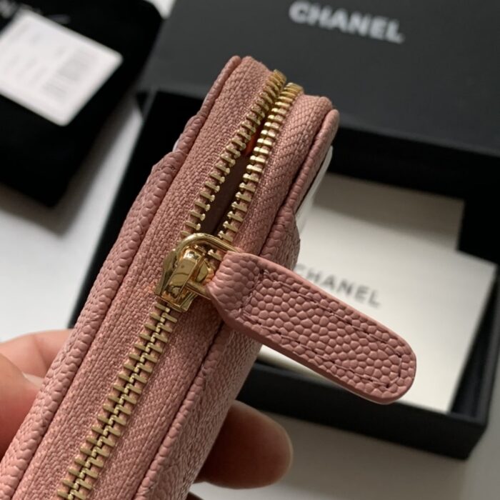 Alternative view of CHANEL ZIPPED COIN PURSE PINK AP1650