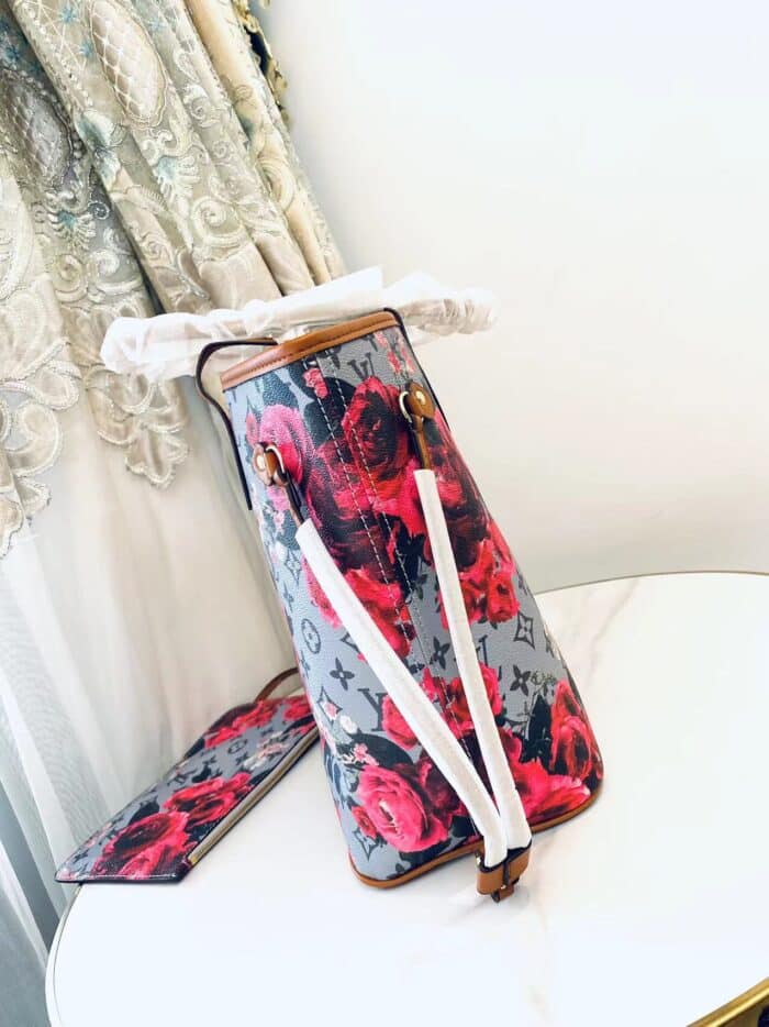 Alternative view of Louis Vuitton LV Garden Metallic Monogram Neverfull MM BLUE M40995