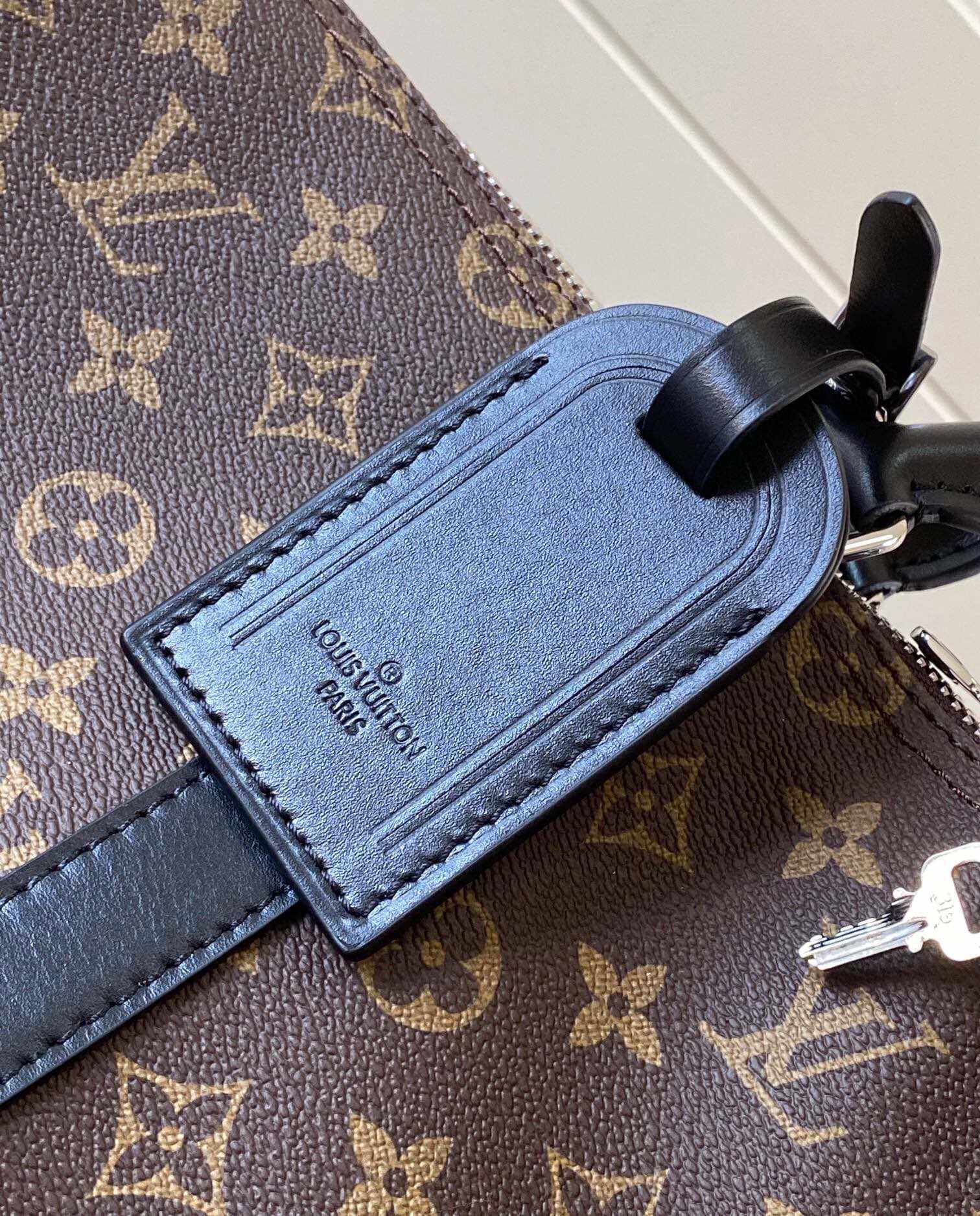 LOUIS VUITTON KEEPALL BANDOULIÈRE 55 MONOGRAM MACASSAR M56714 - Image 6