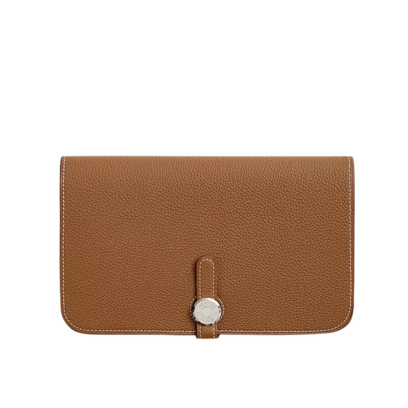 HERMES DOGON DUO LONG WALLET BROWN 20CM