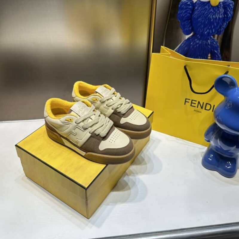 Alternative view of Fendi Match Suede Low-Tops Beige 8E8252Ahh2F1Fhu