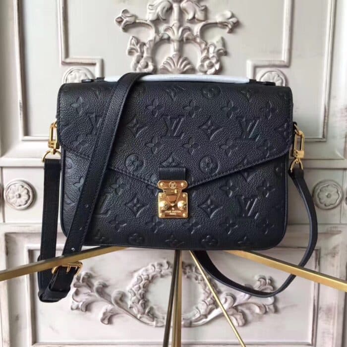 Alternative view of LOUIS VUITTON CANVAS POCHETTE MÉTIS BLACK