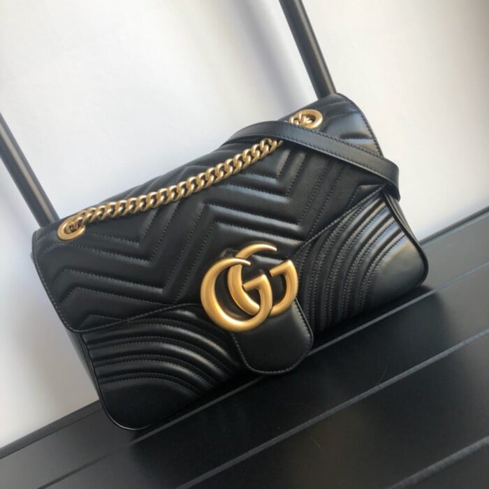 Alternative view of GUCCI MARMONT MEDIUM MATELASSÉ SHOULDER BAG 26CM 443496 DTDIT 1000