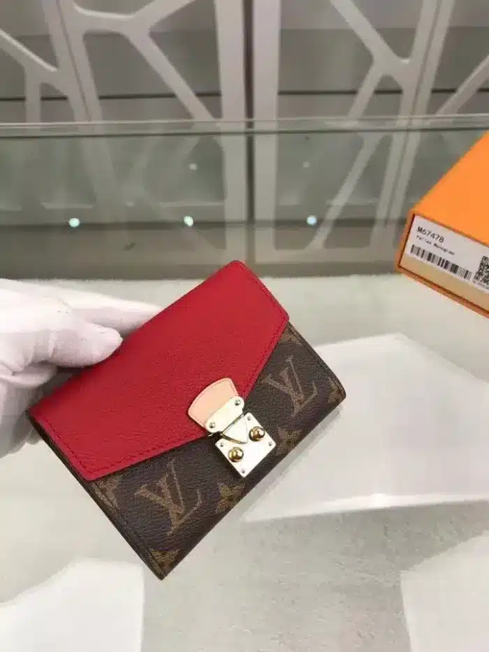 Alternative view of LOUIS VUITTON PALLAS COMPACT COMBINES WALLET RED 13CM M67478