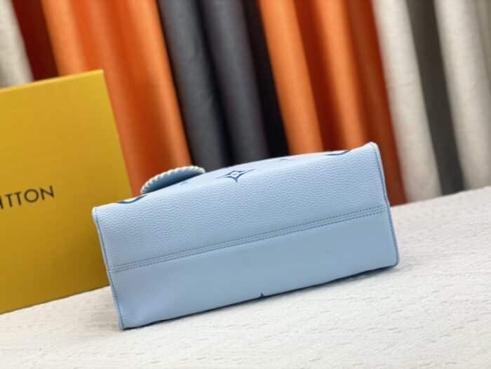 Alternative view of LOUIS VUITTON ON THE GO MM MONOGRAM EMPREINTE LEATHER LIGHT BLUE M45718