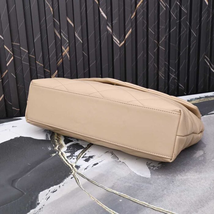 Alternative view of SAINT LAURENT SADE PUFFY LEATHER ENVELOPE CLUTCH BAG BEIGE 6550041EL01