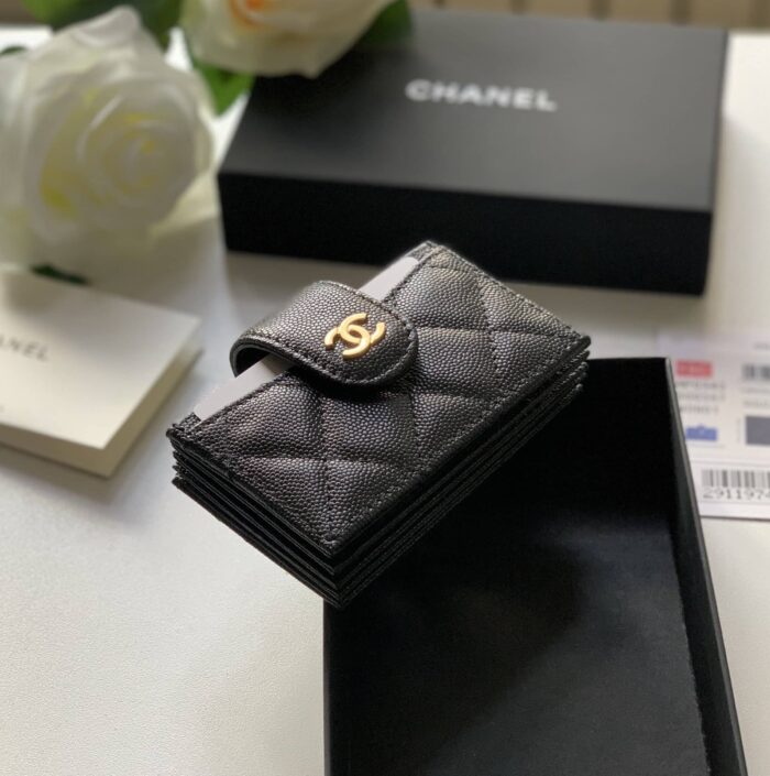 Alternative view of CHANEL CARD HOLDER BLACK 10.4CM