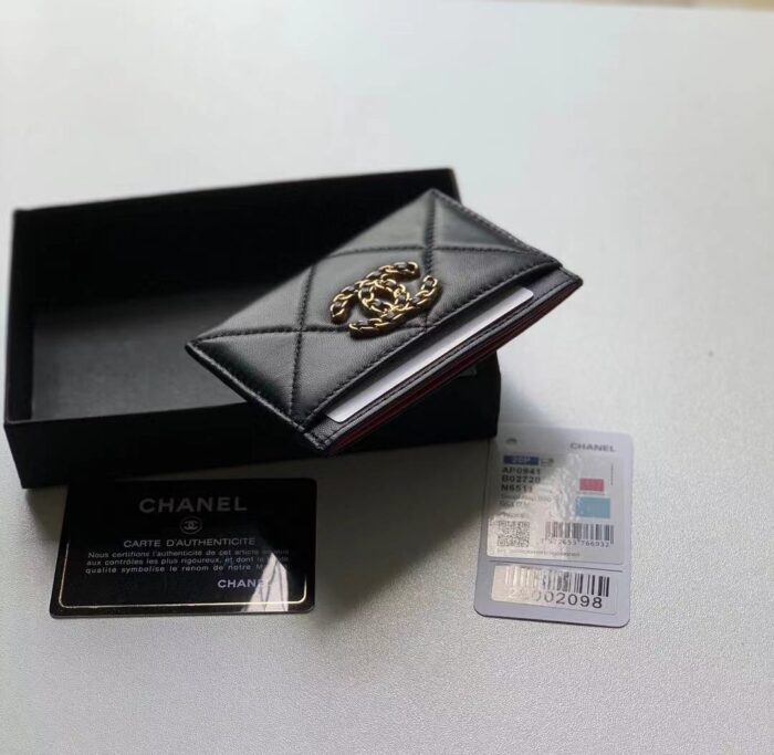 Alternative view of CHANEL FLAP WALLET BLACK AP0941