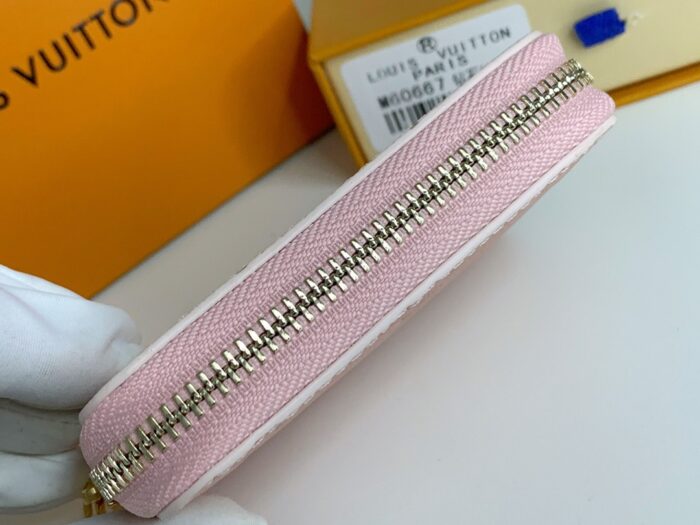 Alternative view of LOUIS VUITTON ZIPPY COIN PURSE MONOGRAM EMPREINTE LIGHT PINK 11CM M60067
