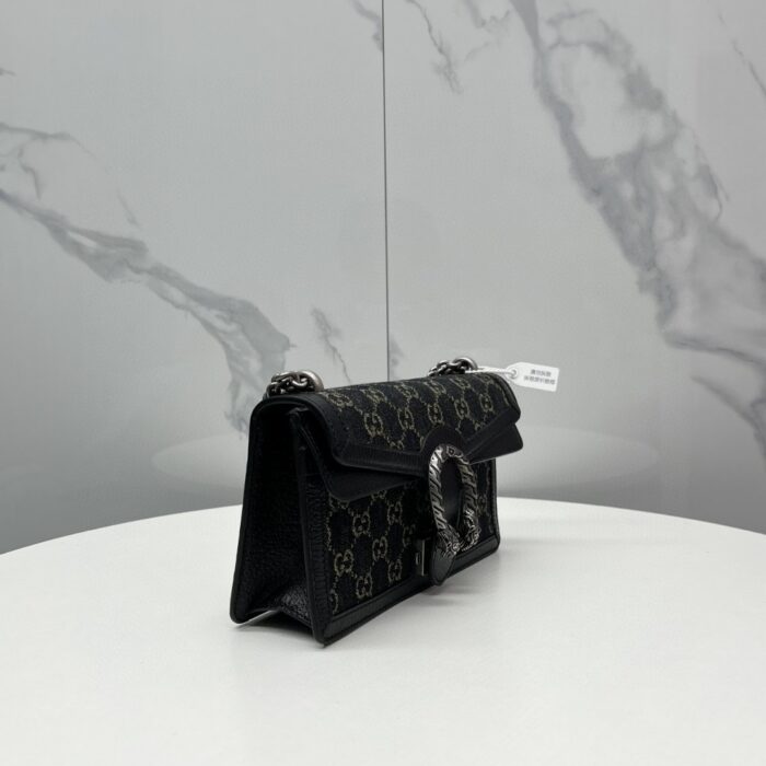 Alternative view of GUCCI DIONYSUS SMALL GG SHOULDER BAG BLACK 25CM 499623 UN3BN 1274