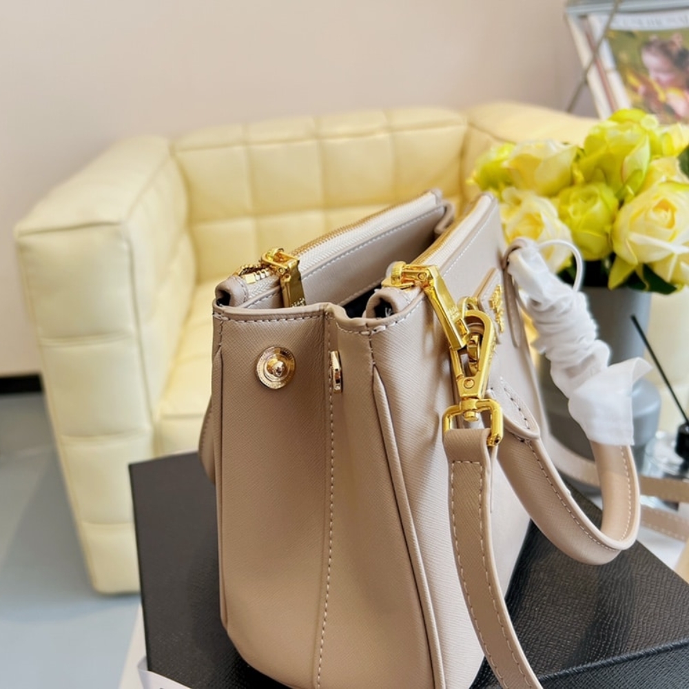 Prada Galleria Small Saffiano Leather Bag Cameo Beige 24cm 1BA896 NZV F0770 V EOO - Image 6