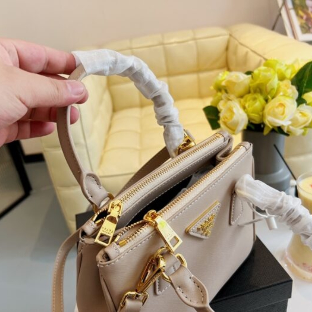 Prada Galleria Small Saffiano Leather Bag Cameo Beige 24cm 1BA896 NZV F0770 V EOO - Image 3
