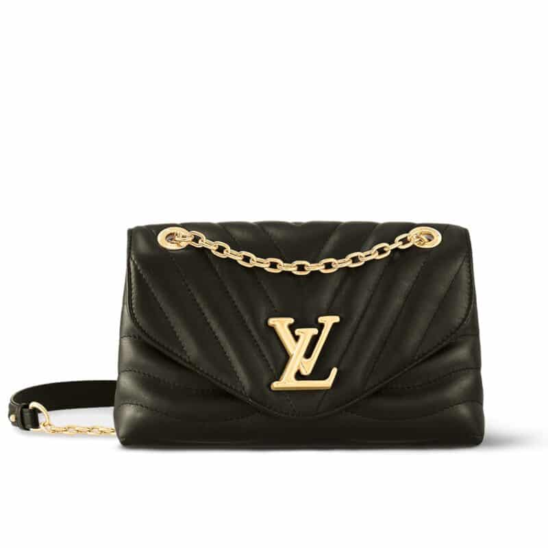LOUIS VUITTON NEW WAVE CHAIN BAG MM BLACK 24CM M58552
