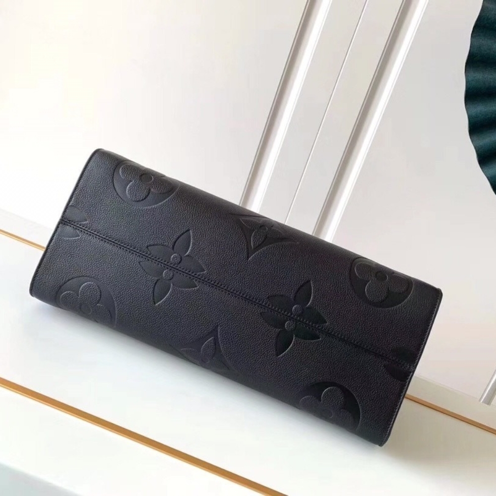 Louis Vuitton Onthego GM Bag Monogram Empreinte Leather Black 41Cm M44925 - Image 5