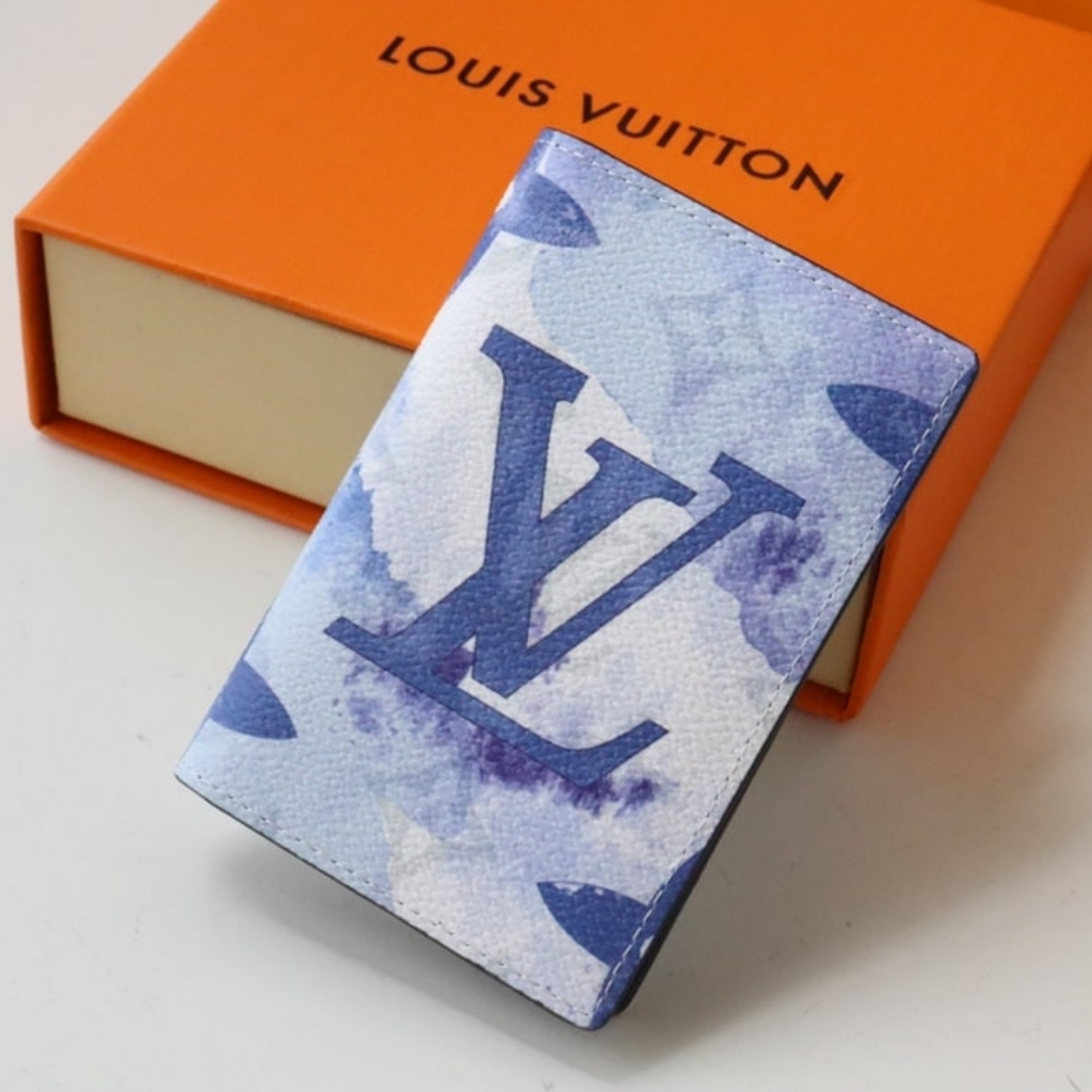 Louis Vuitton Pocket Organizer Ink Watercolor Blue 11cm M80455 - Image 2