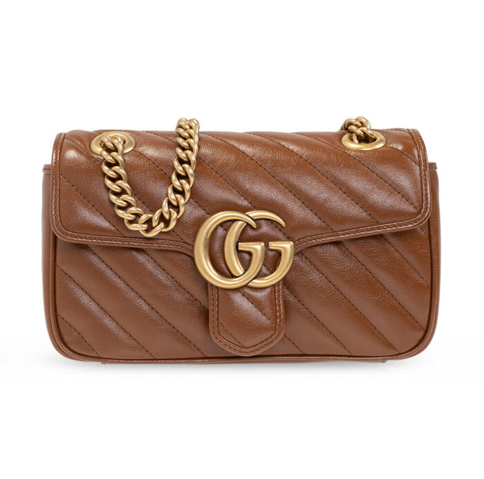 GUCCI MARMONT MINI MATELASSE SHOULDER BAG 446744 0OLFT 2535