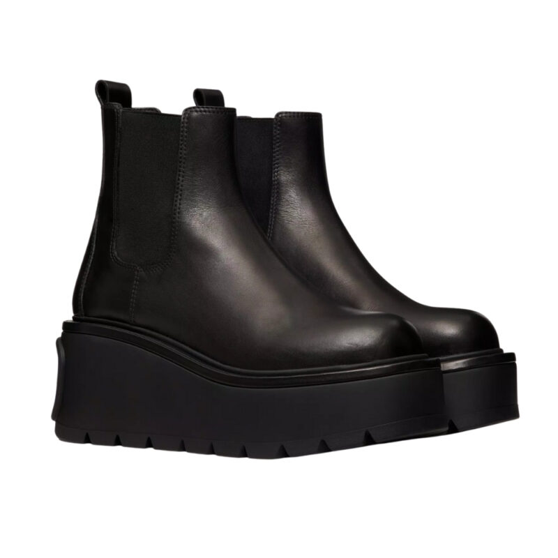 VALENTINO GARAVANI UNIQUEFORM ANKLE BOOT BLACK UW0S0AP7RBJ 0NO