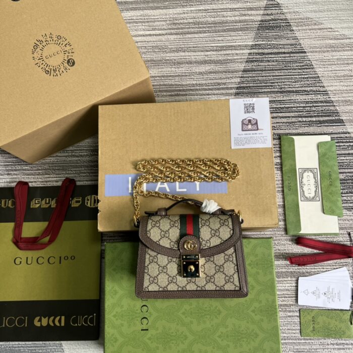 Alternative view of GUCCI OPHIDIA GG MINI SHOULDER BAG 17CM 696180 96IWG 8745
