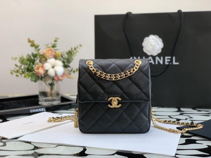 Alternative view of CHANEL CC MINI FLAP BACKPACK BLACK 20CM