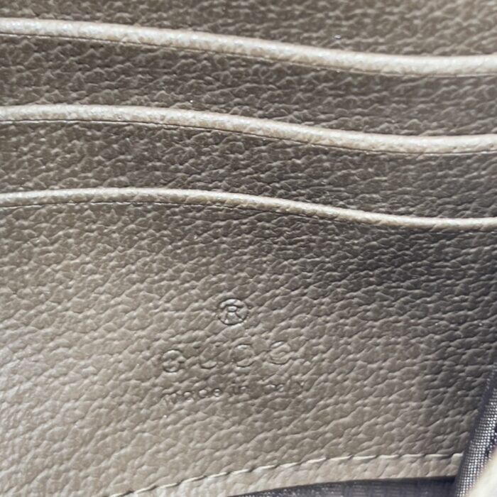 Alternative view of GUCCI OPHIDIA UKMDG WALLET WHITE AND BROWN 19CM 523153 UKMDG 2570