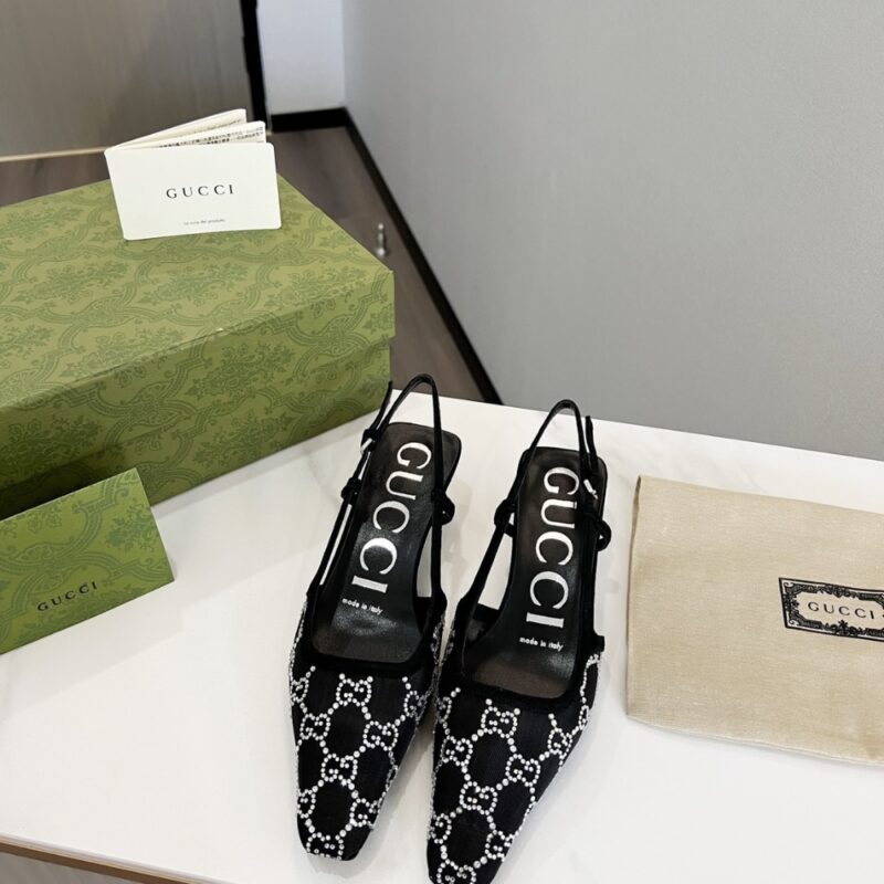 Alternative view of GUCCI WOMEN’S SLINGBACK PUMP BLACK ‎675829 F13A0 1000