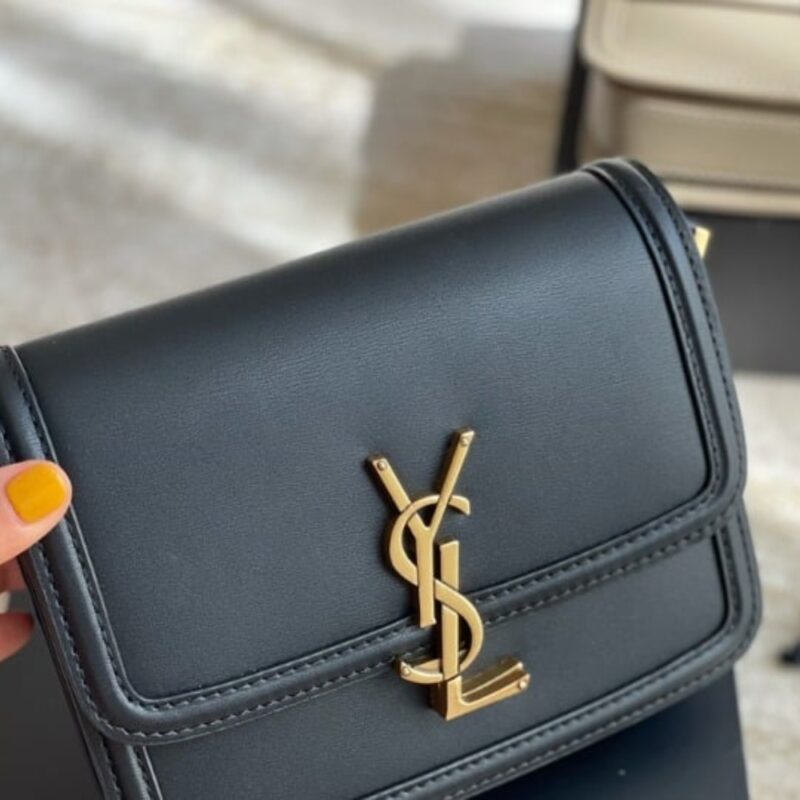 Alternative view of Saint Laurent Solferino Small Satchel In Box Saint Laurent Leather Black Noir 19Cm 6343060Sx0W1000