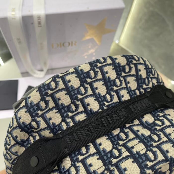 Alternative view of DIOR TRAVEL BACKPACK NAVY BLUE OBLIQUE JACQUARD M6104STZQ 35CM