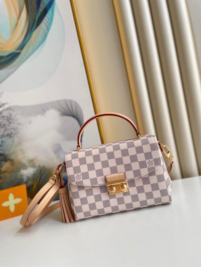 Alternative view of LOUIS VUITTON CROISETTE DAMIER AZUR CANVAS 25CM N41581