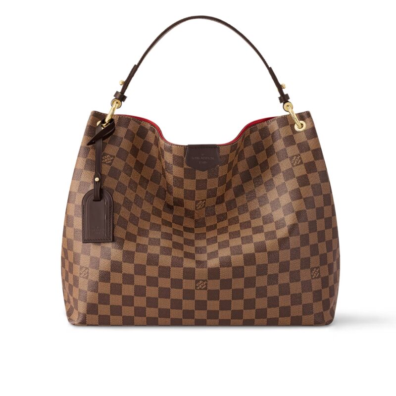 LOUIS VUITTON GRACEFUL MM DAMIER EBENE BROWN 41CM N44045