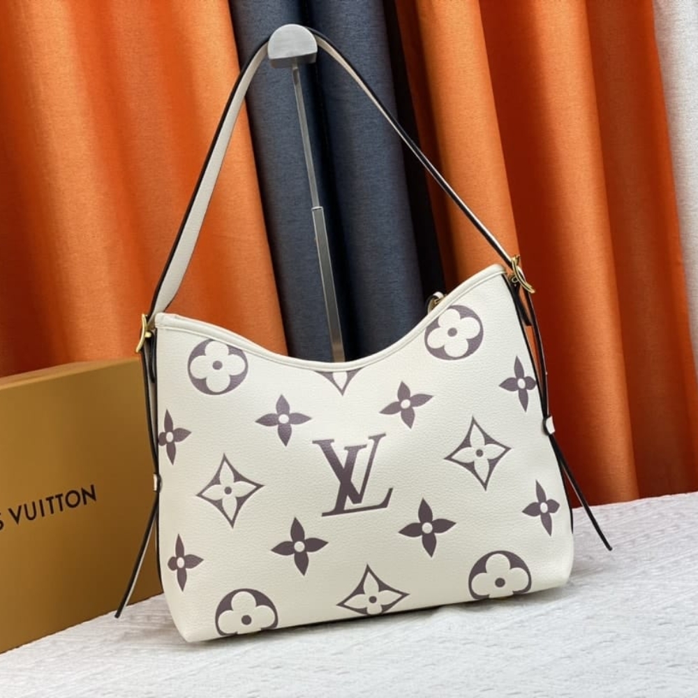 Louis Vuitton Carryall PM Bicolor Monogram Empreinte White Purple 29Cm - Image 2
